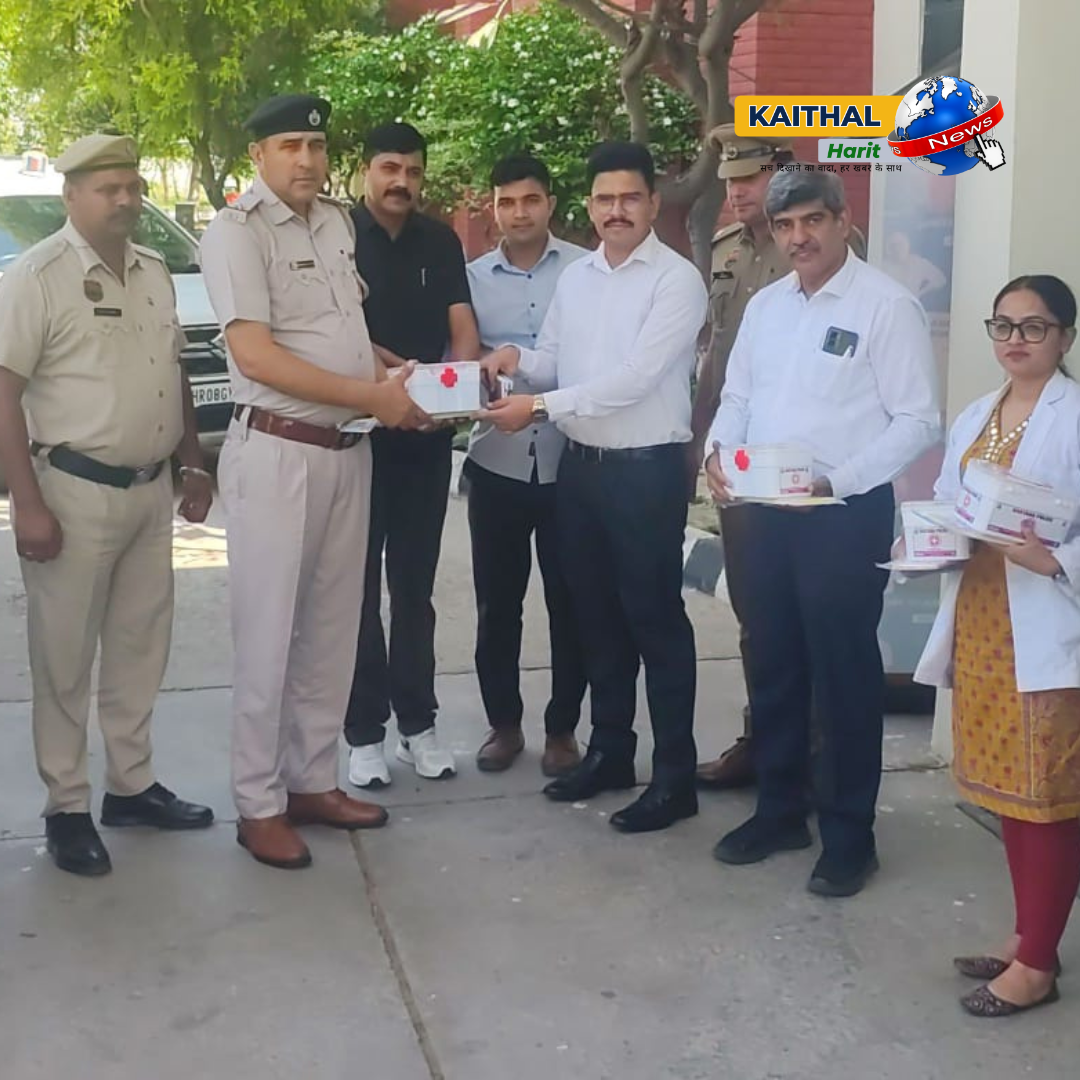 सिग्नस अस्पताल ने पुलिस को बांटी फर्स्ट एड किट, आपात स्थिति में मिलेगी तुरंत सहायता